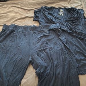 Kindred Bravely Davy nursing / maternity pajama, blue